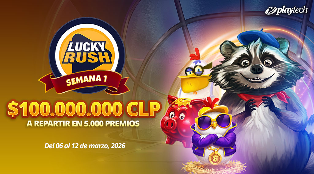 Promoción Lucky Rush por Playtech