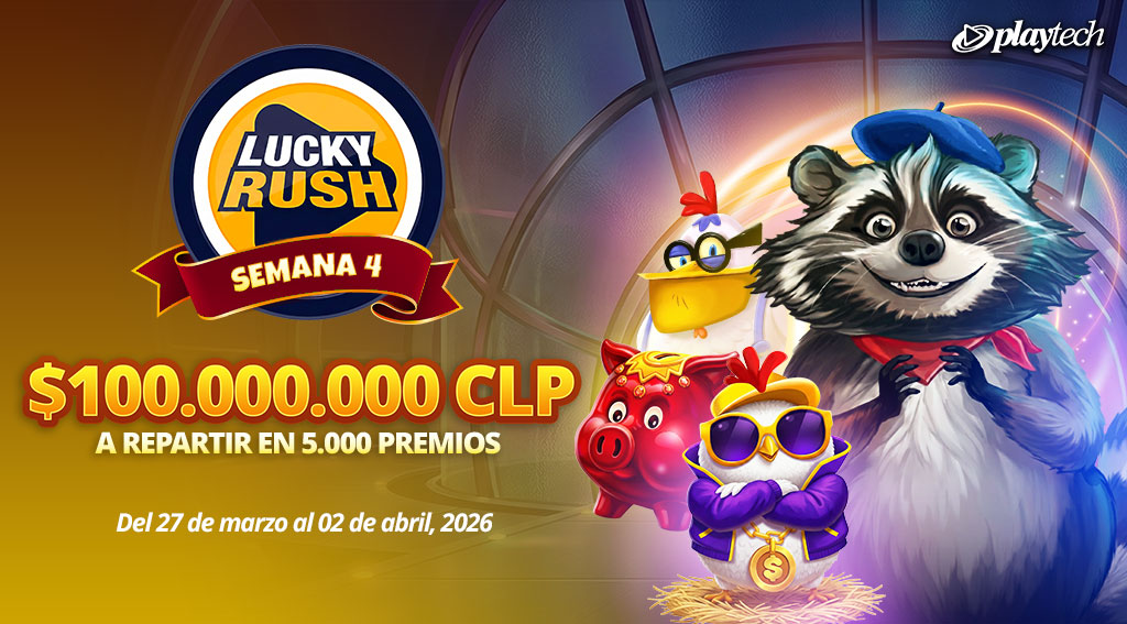 Promoción Lucky Rush por Playtech