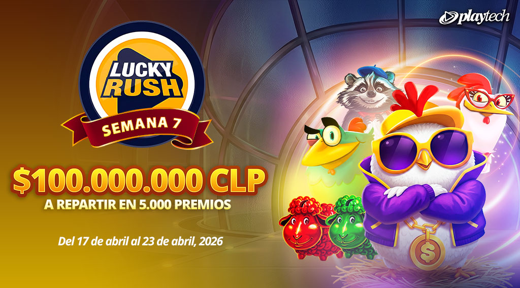 Promoción Lucky Rush por Playtech