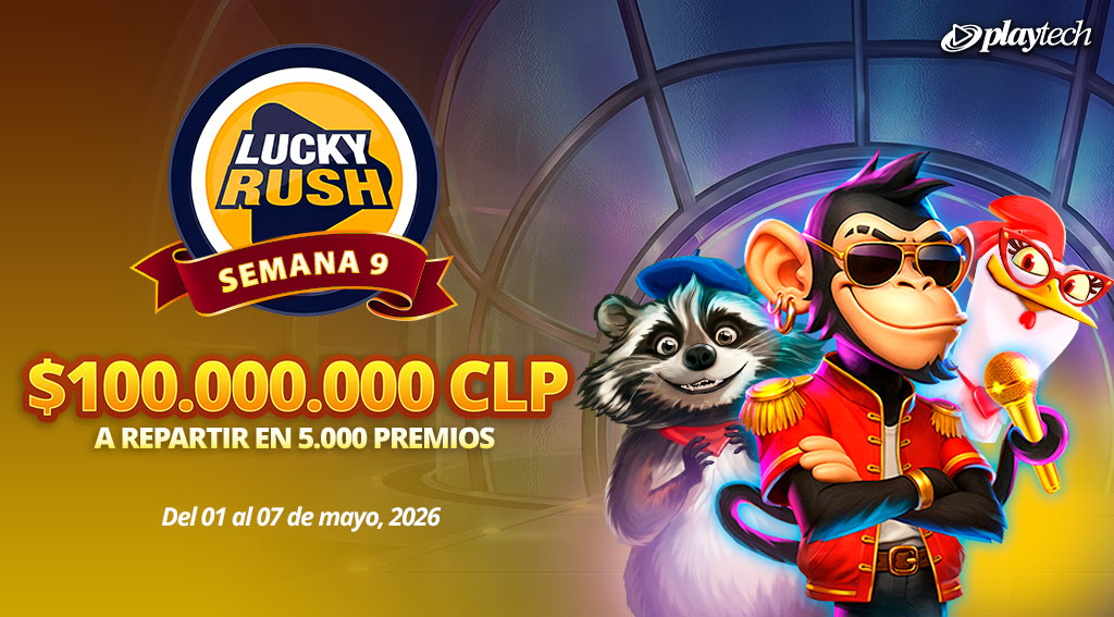 Promoción Lucky Rush por Playtech