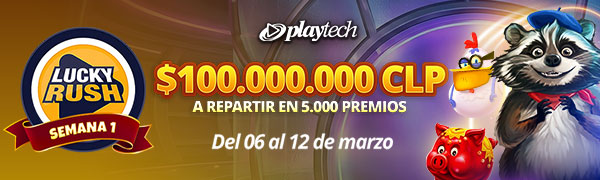 Promoción Lucky Rush por Playtech