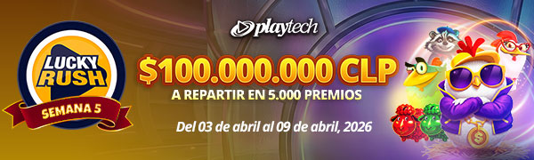 Promoción Lucky Rush por Playtech