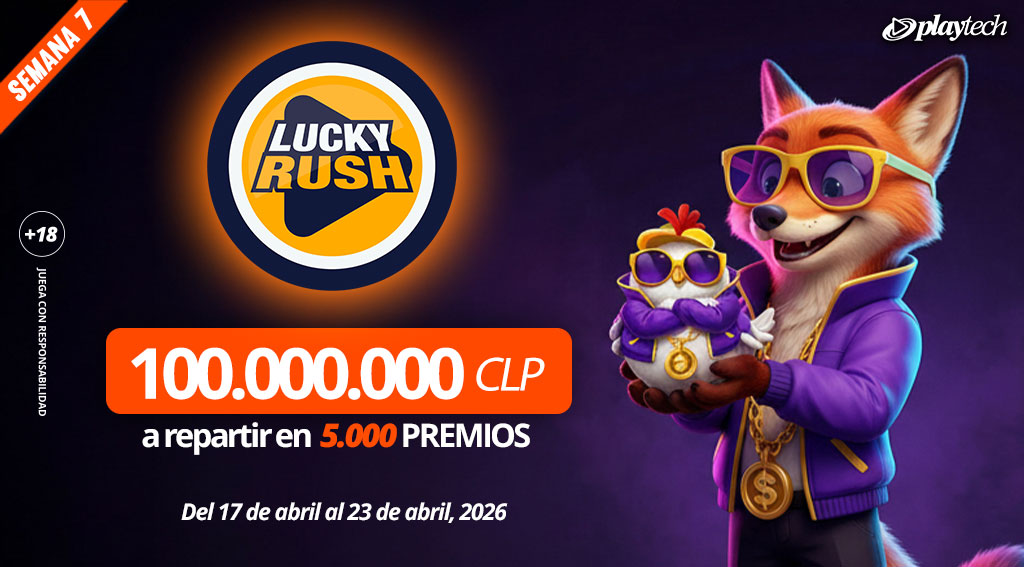 Promoción Lucky Rush por Playtech