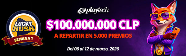 Promoción Lucky Rush por Playtech