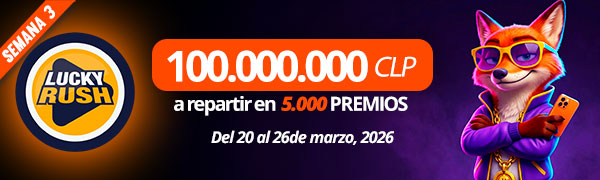 Promoción Lucky Rush por Playtech