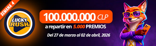 Promoción Lucky Rush por Playtech