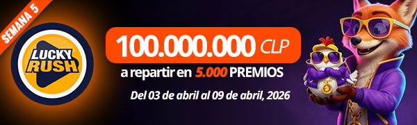 Promoción Lucky Rush por Playtech