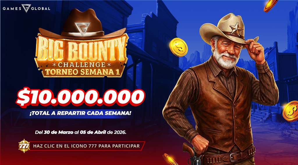 Promoción Big Bounty Challenge por Games Global