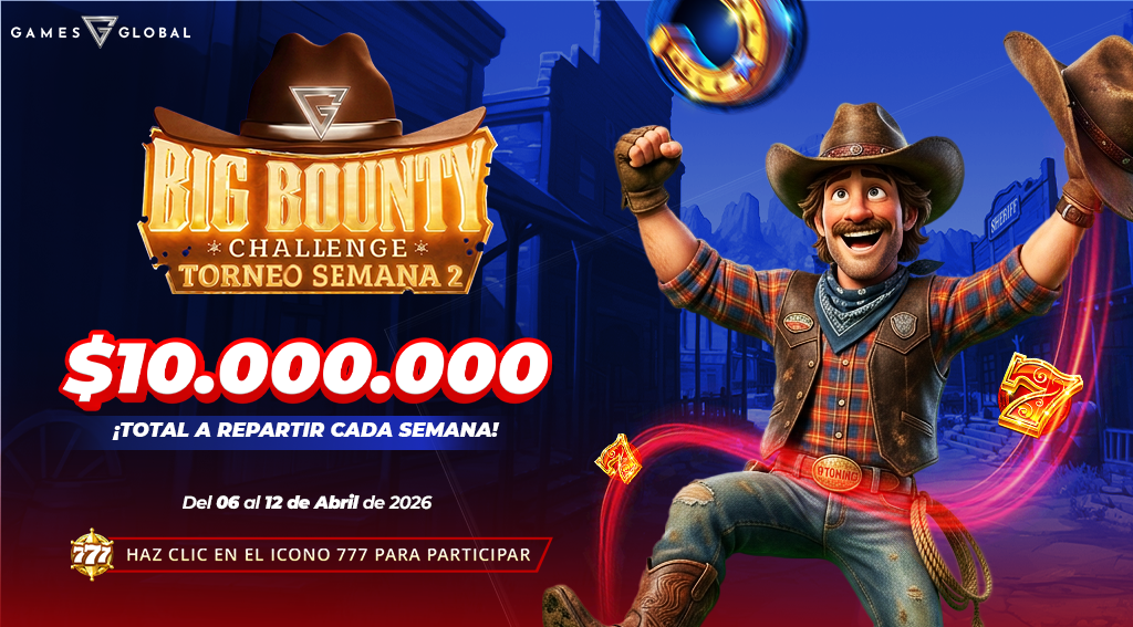 Promoción Big Bounty Challenge por Games Global