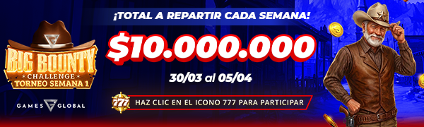 Promoción Big Bounty Challenge por Games Global