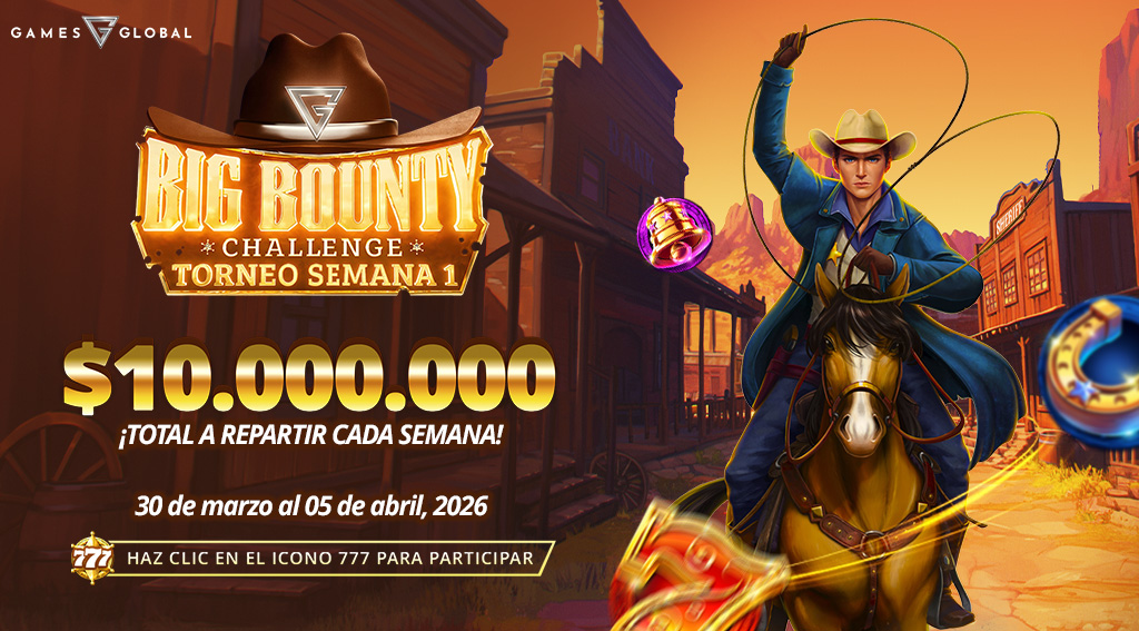Promoción Big Bounty Challenge por Games Global
