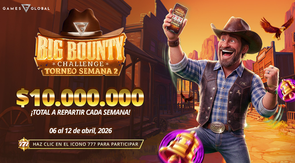 Promoción Big Bounty Challenge por Games Global