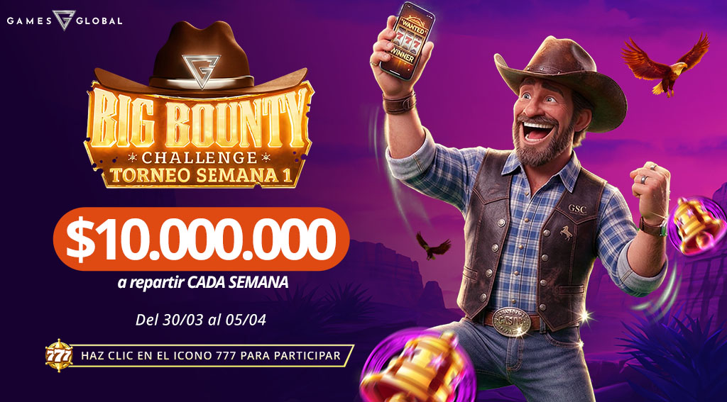 Promoción Big Bounty Challenge por Games Global