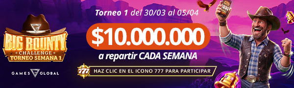 Promoción Big Bounty Challenge por Games Global