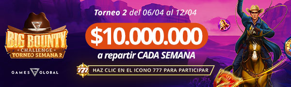 Promoción Big Bounty Challenge por Games Global