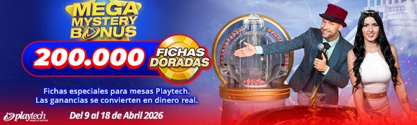 Promoción Mega Mystery Bonus por Playtech