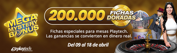Promoción Mega Mystery Bonus por Playtech