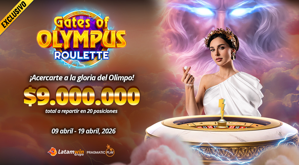 Torneo Exclusivo Gates Of Olympus Roulette por Pragmatic