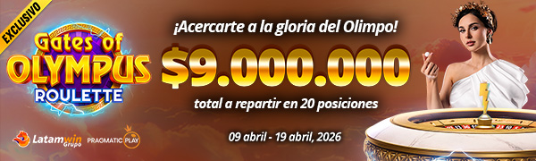 Torneo Exclusivo Gates Of Olympus Roulette por Pragmatic
