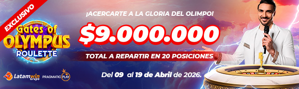 Torneo Exclusivo Gates Of Olympus Roulette por Pragmatic