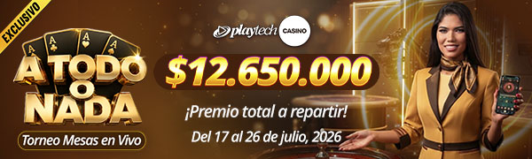 Torneo  Torneo Exclusivo Todo o Nada por Playtech