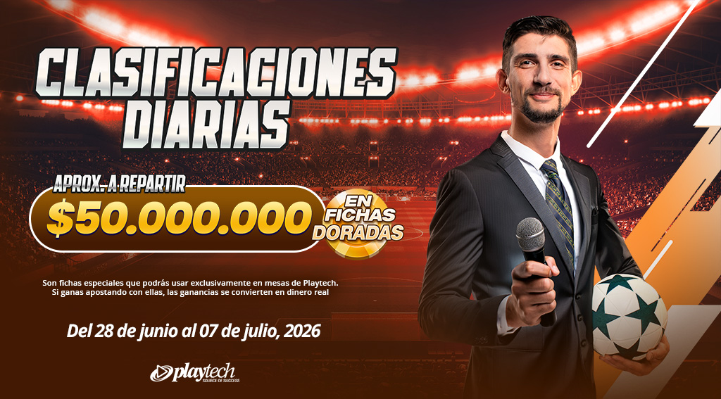 PROMOCION CLASIFICACION DIARIA POR PLAYTECH