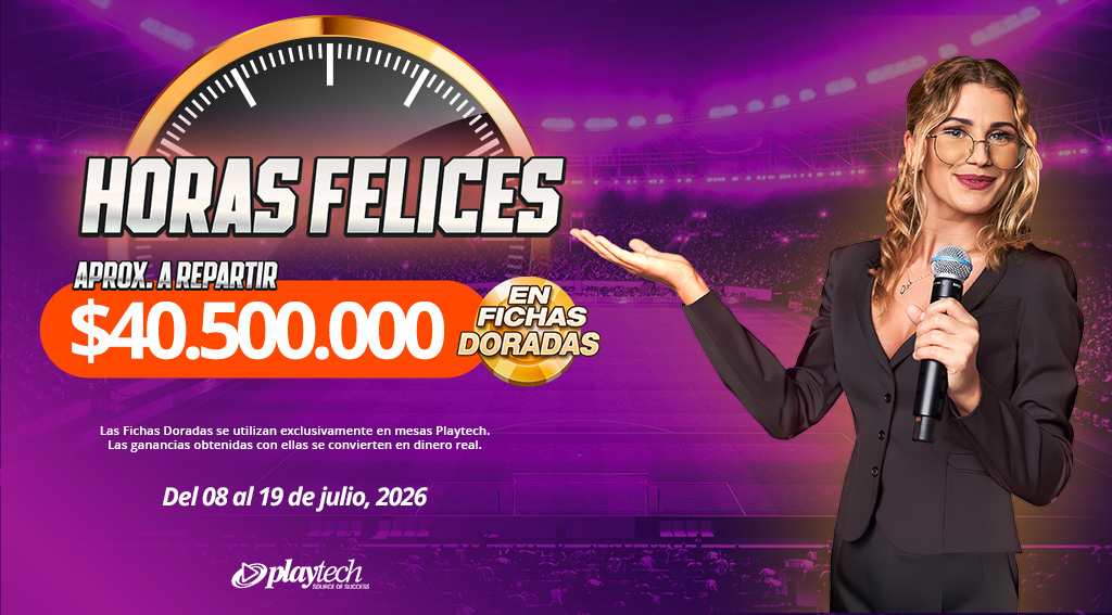 Promocion Horas Felices por Playtech