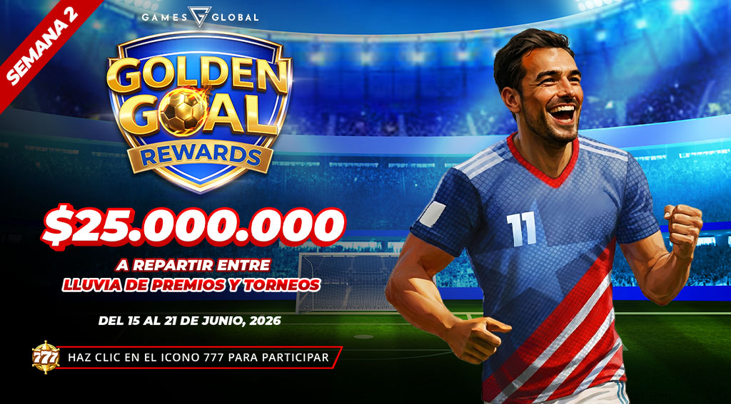 Promocion Golden Goal Rewards por Games Global
