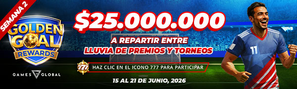 Promocion Golden Goal Rewards por Games Global