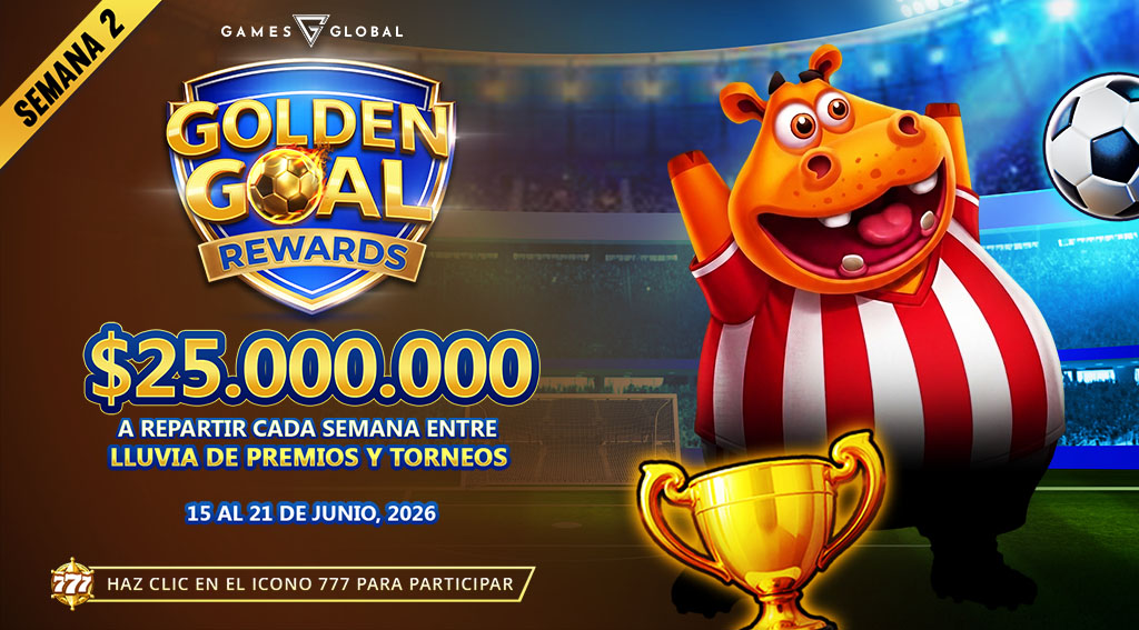 Promocion Golden Goal Rewards por Games Global