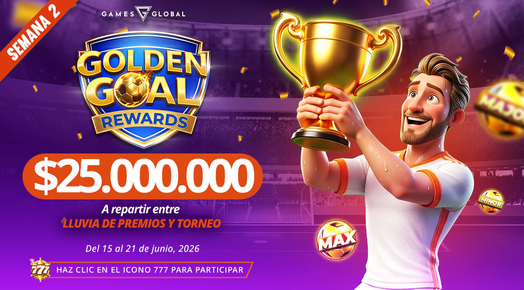 Promocion Golden Goal Rewards por Games Global