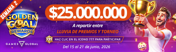 Promocion Golden Goal Rewards por Games Global