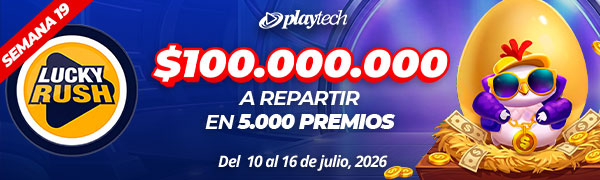 Promoción Lucky Rush por Playtech