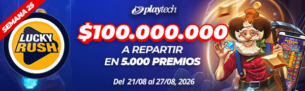 Promoción Lucky Rush por Playtech