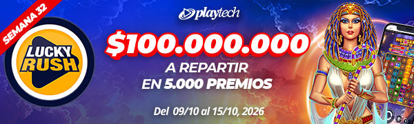 Promoción Lucky Rush por Playtech
