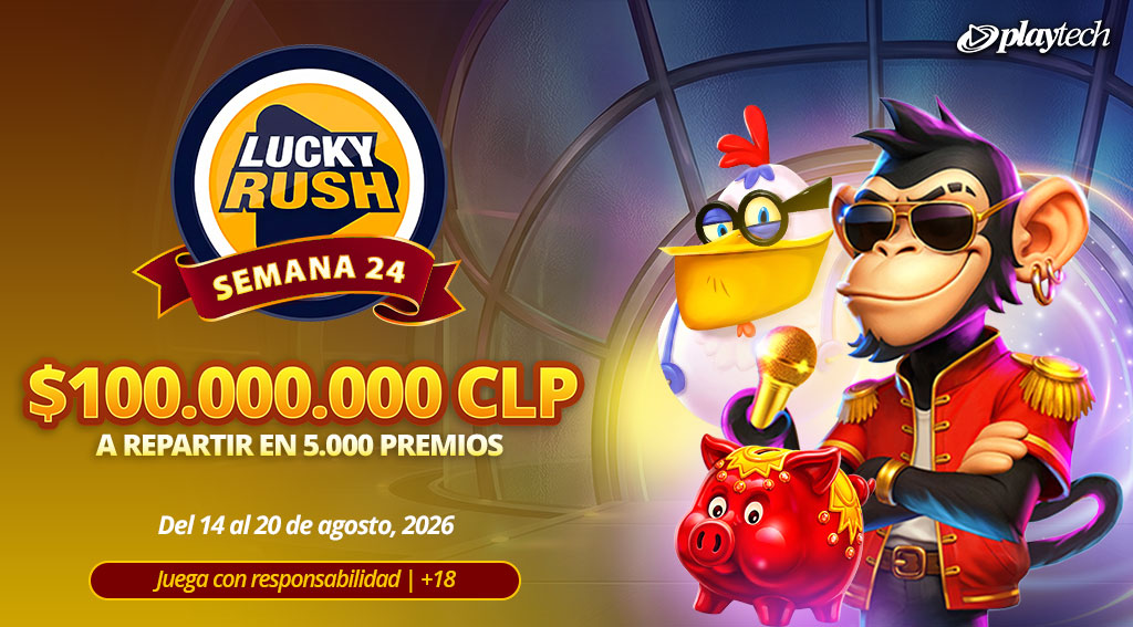 Promoción Lucky Rush por Playtech