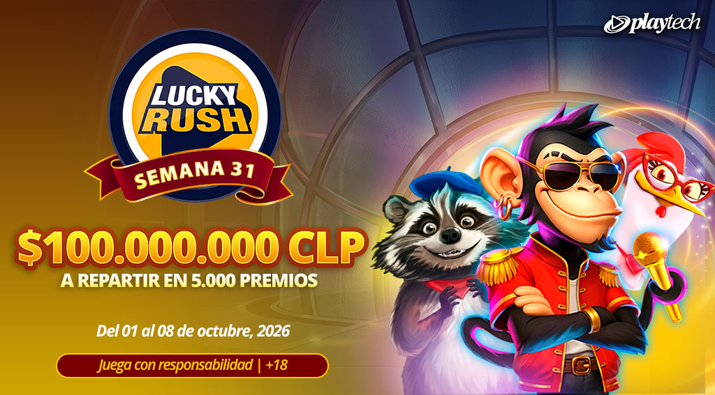 Promoción Lucky Rush por Playtech