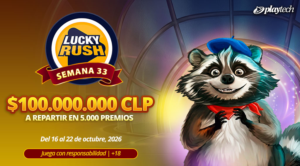 Promoción Lucky Rush por Playtech
