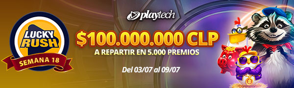 Promoción Lucky Rush por Playtech