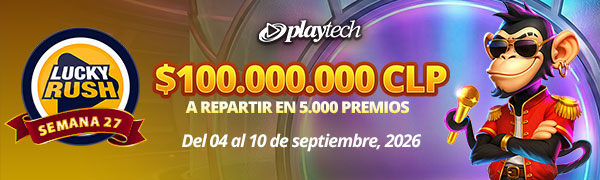 Promoción Lucky Rush por Playtech