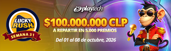 Promoción Lucky Rush por Playtech