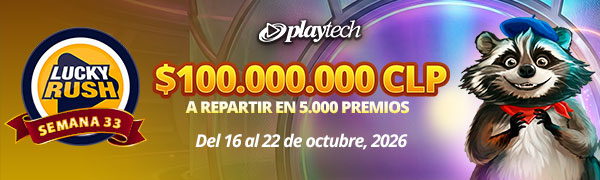 Promoción Lucky Rush por Playtech