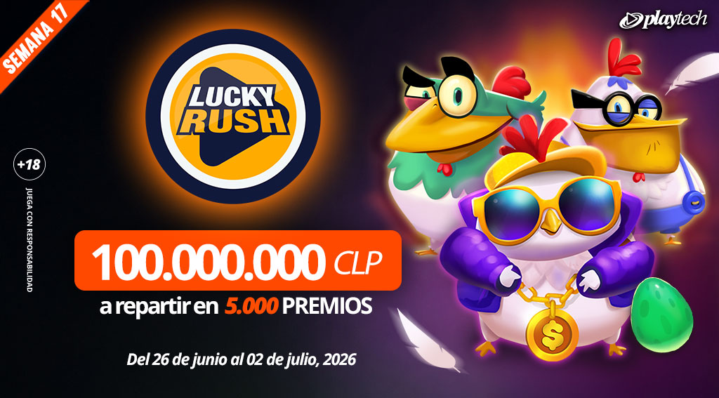 Promoción Lucky Rush por Playtech