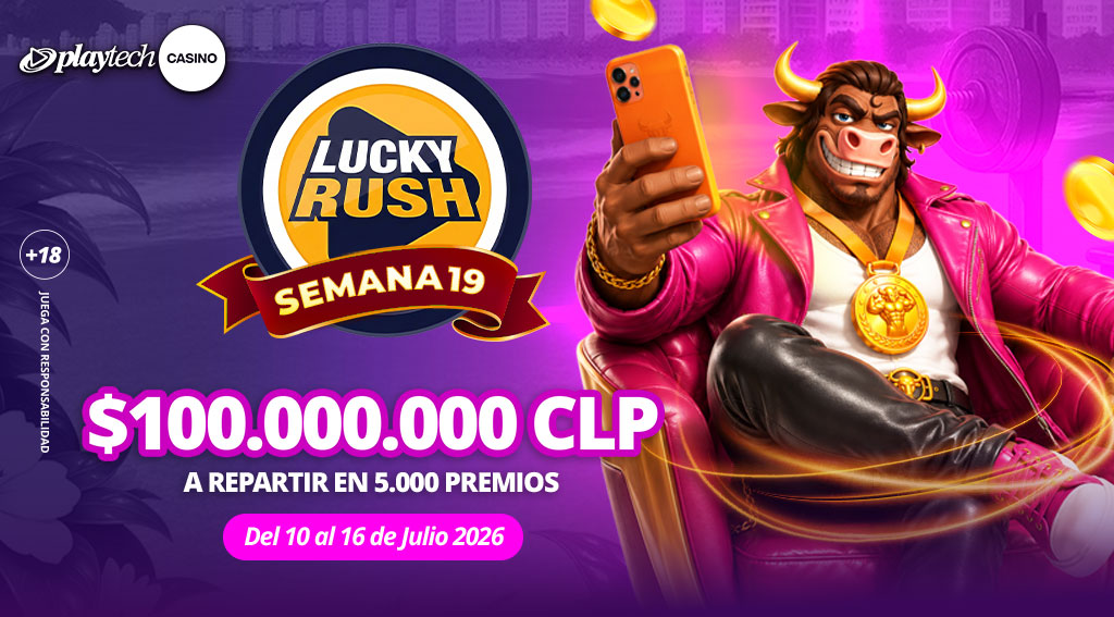 Promoción Lucky Rush por Playtech