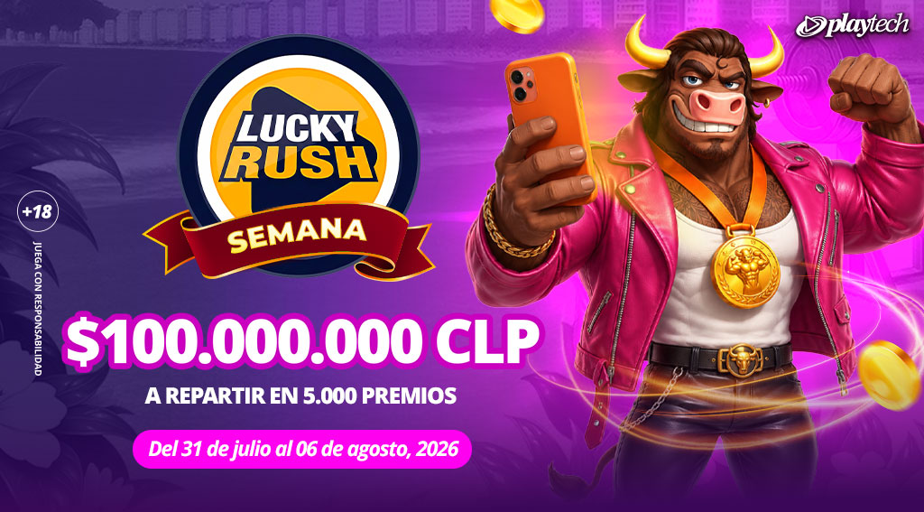 Promoción Lucky Rush por Playtech