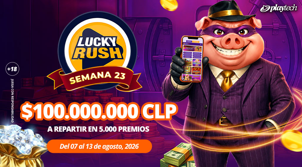 Promoción Lucky Rush por Playtech