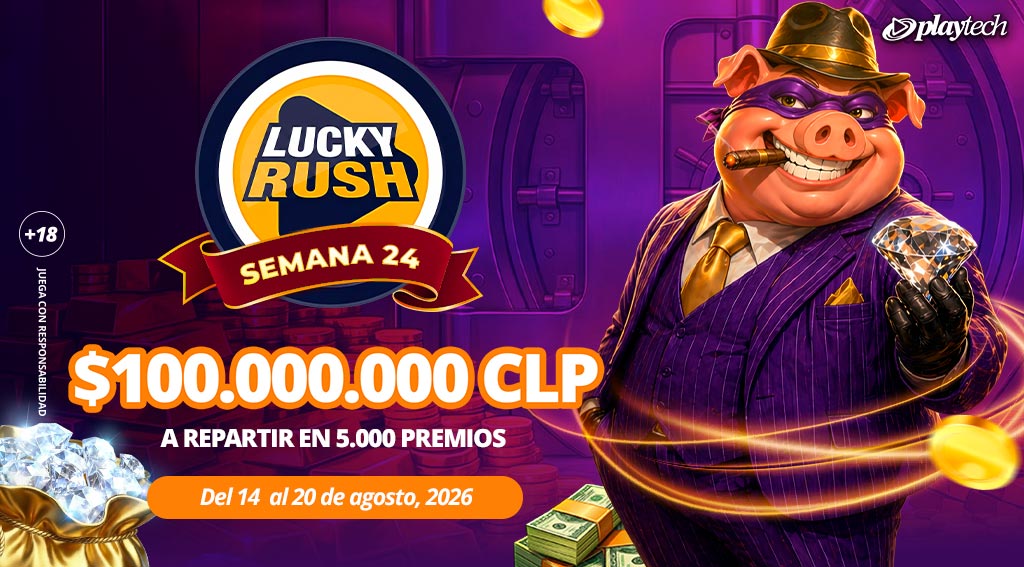 Promoción Lucky Rush por Playtech