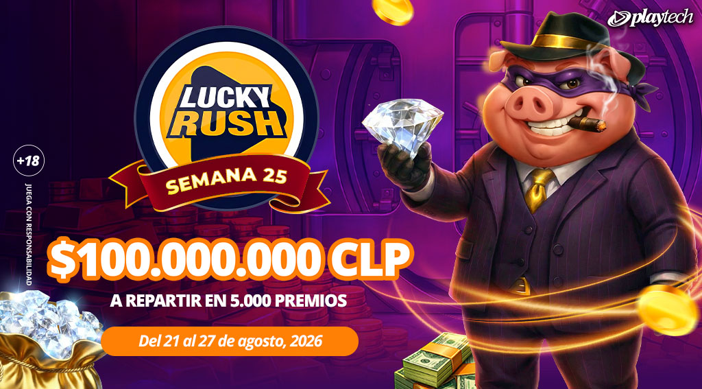 Promoción Lucky Rush por Playtech