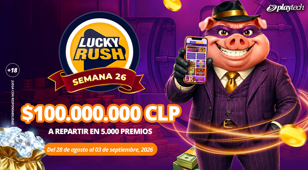 Promoción Lucky Rush por Playtech