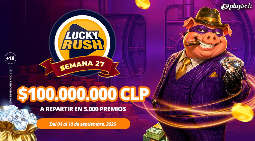 Promoción Lucky Rush por Playtech
